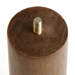 4 pieds en bois foncé 26cm