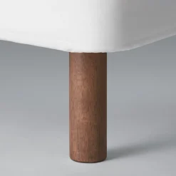 4 pieds en bois foncé 20cm