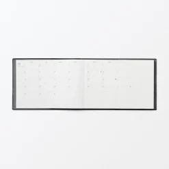 Agenda mensuel et hebdomadaire 2026 - Format B6, Noir