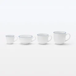 Art de la table du quotidien - Tasse à thé à bande bleue