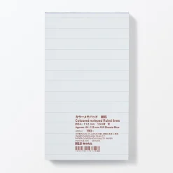 Bloc-notes coloré à lignes horizontales, Petit