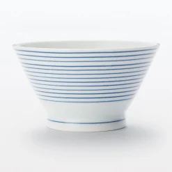 Bol à riz en porcelaine Hasami ‐ Motif rayures, Petite