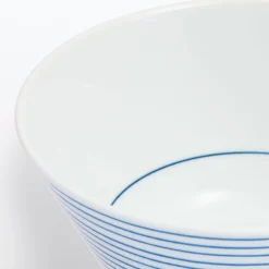 Bol à riz en porcelaine Hasami ‐ Motif rayures, Petite