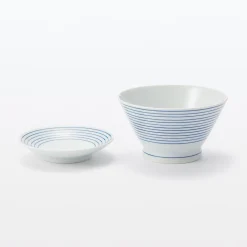 Bol à riz en porcelaine Hasami ‐ Motif rayures, Petite