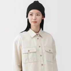 Bonnet en coton et soie