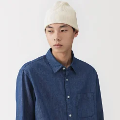 Bonnet en coton et soie