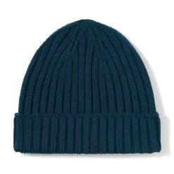 Bonnet unisexe en laine côtelée antidémangeaisons