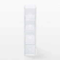 Boîte 4 tiroirs en acrylique L6.7X P17.5X H25cm