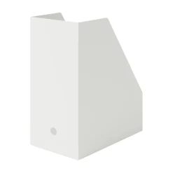 Boîte archive grise en biais large en PP L15X P31.8X H27.6cm