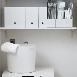 Boîte archives grise en biais en PP L10X P27.7X 31.6cm