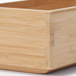 Boîte de rangement en bambou L8.5X P26X H5.5cm