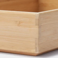 Boîte de rangement en bambou L17X P26X H5.5cm