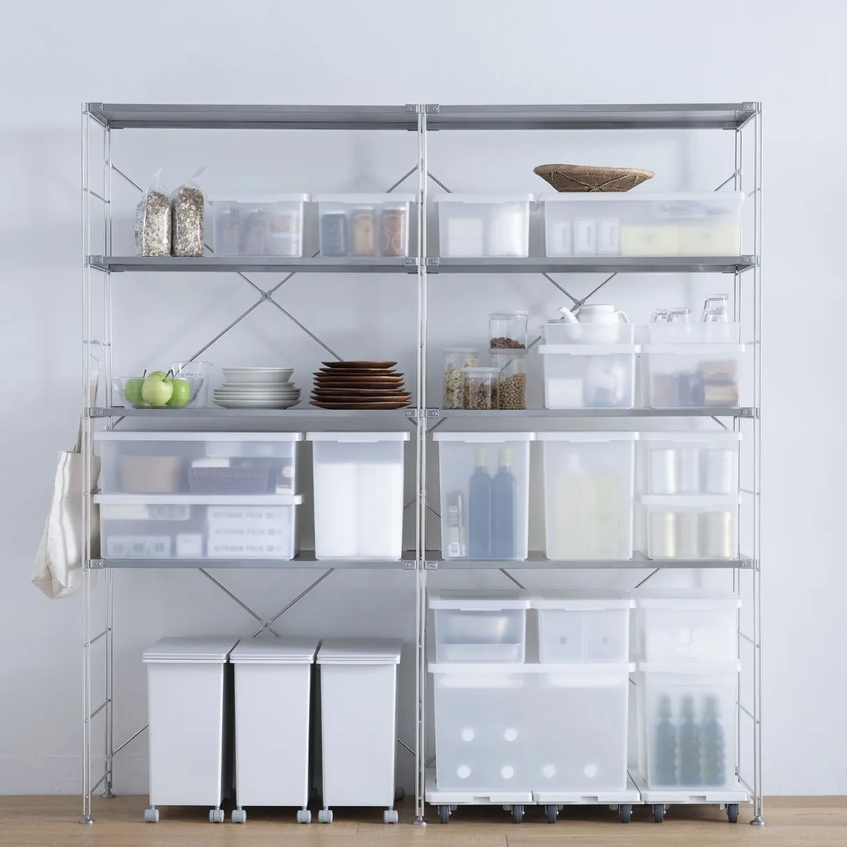 Boîte de rangement ouverte en PP ‐ 50.5cm L