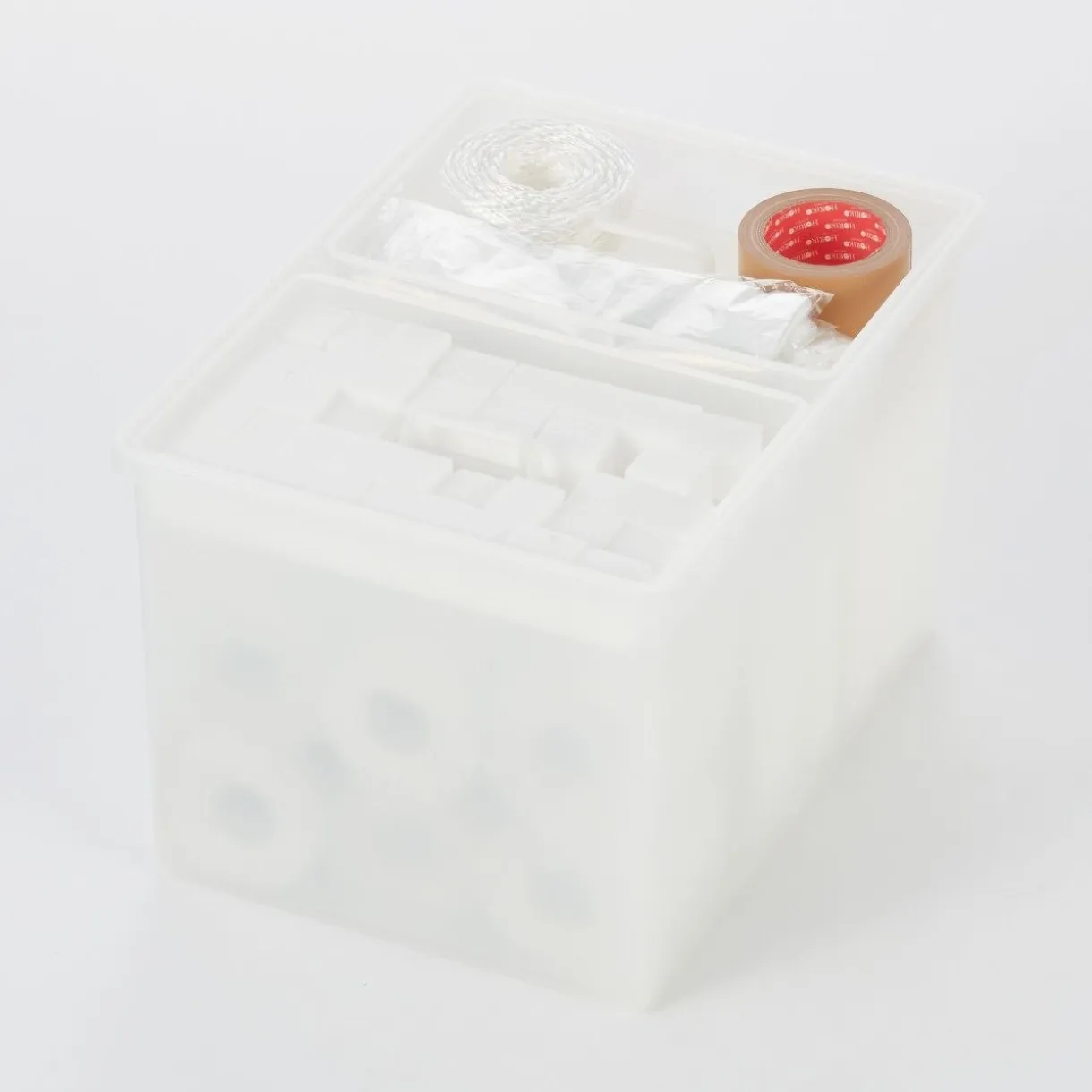 Boîte de rangement ouverte en PP ‐ 50.5cm L