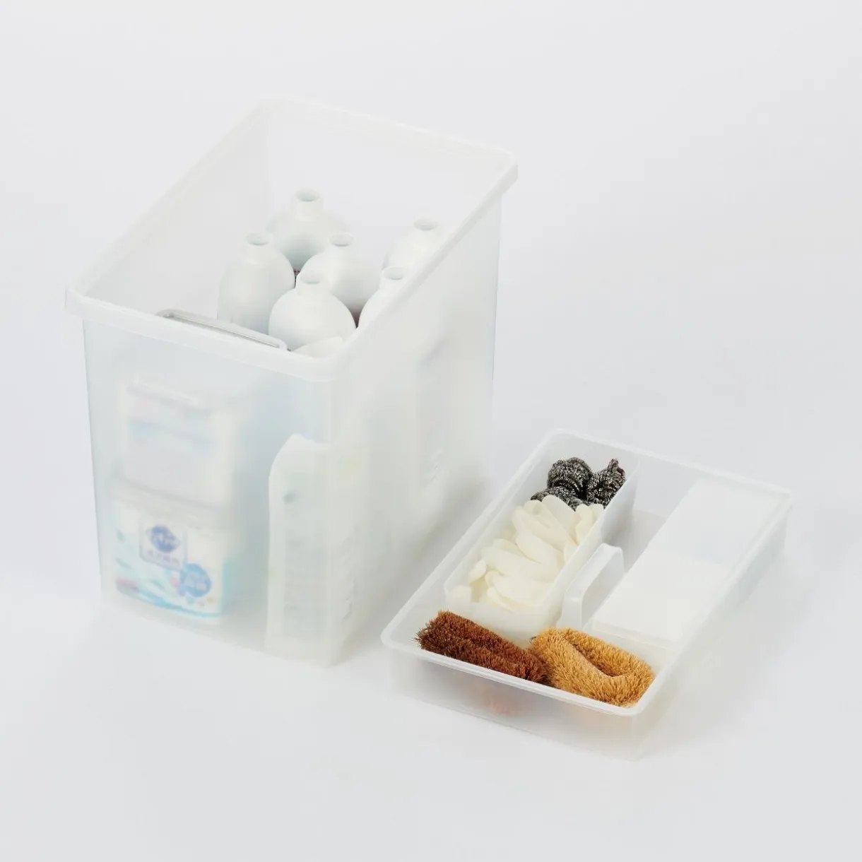 Boîte de rangement ouverte en PP ‐ 25cm L