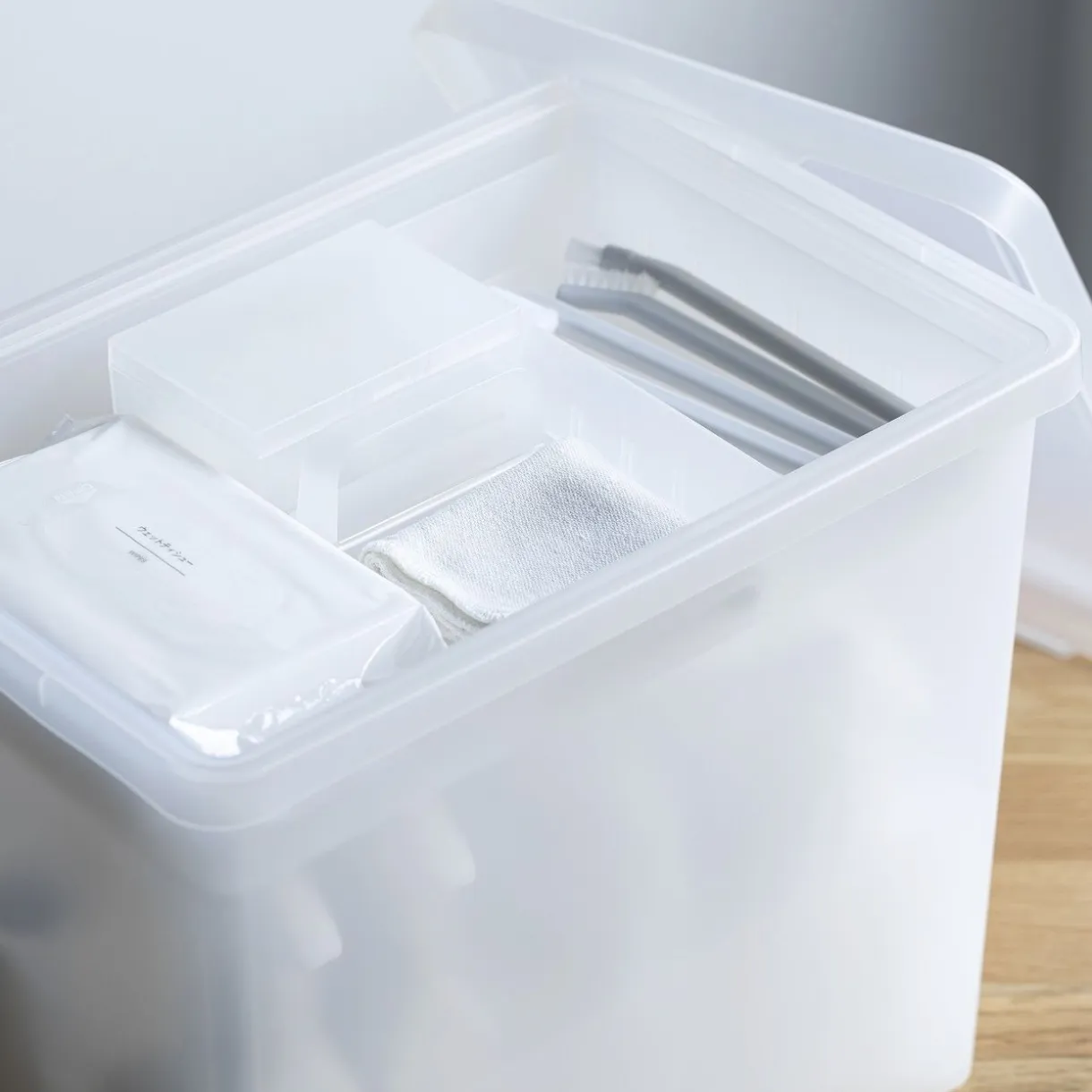 Boîte de rangement ouverte en PP ‐ 25cm L