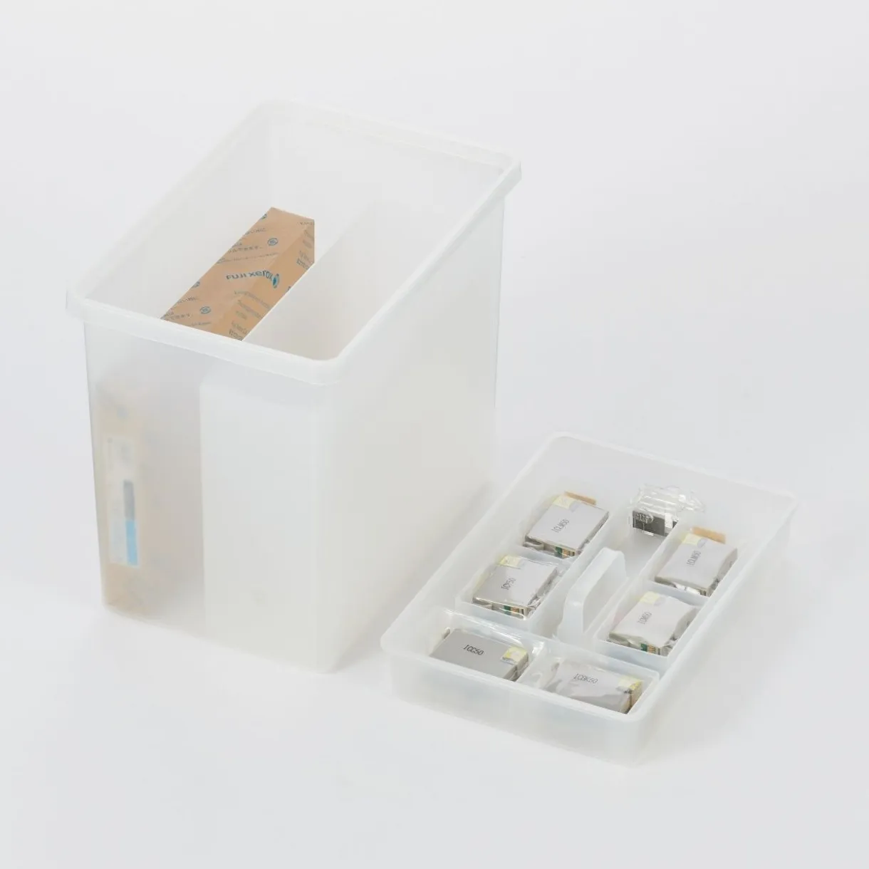 Boîte de rangement ouverte en PP ‐ 25cm L