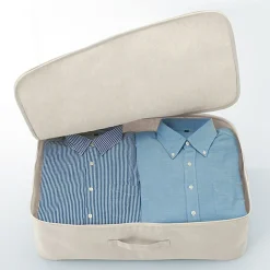 Boîte de rangement souple avec couvercle L59X P39X H18cm