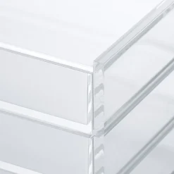 Boîte en acrylique 3 tiroirs L25.5X P17X H10cm