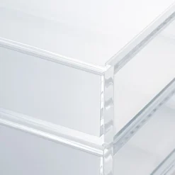Boîte en acrylique 2 tiroirs L25.6X P16.8X H9.5cm