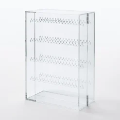 Boîte en acrylique pour colliers et boucles d'oreilles L17.5X P8.8X H25cm