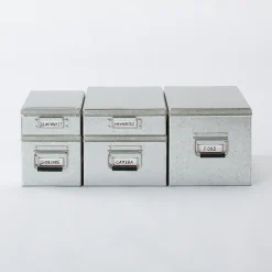 Boîte en métal galvanisé L19X P29X H16cm