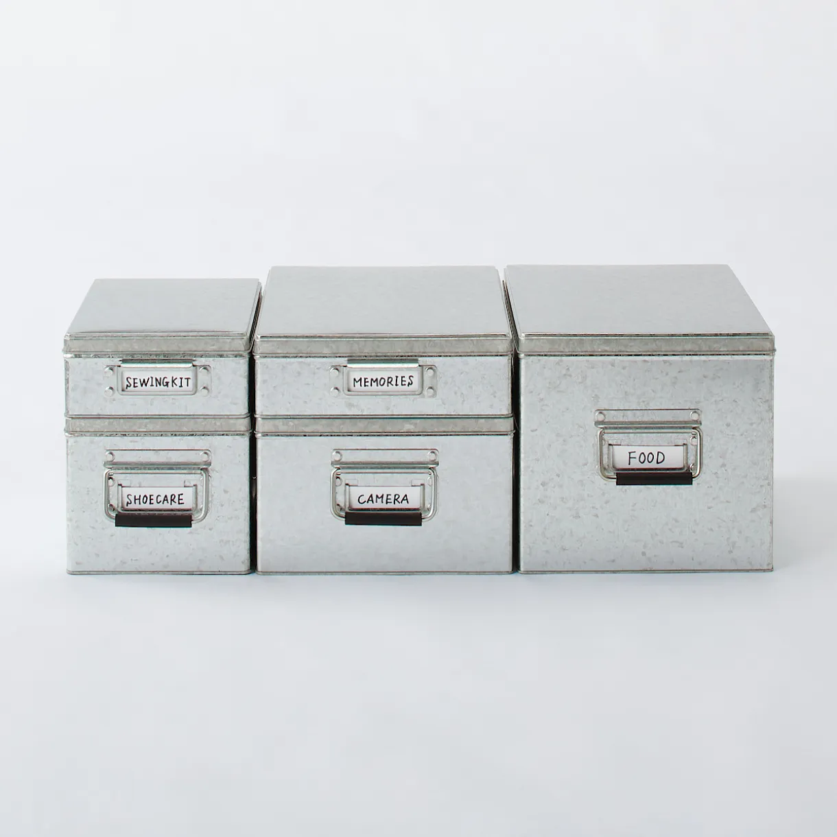 Boîte en métal galvanisé L26X P37X H24cm