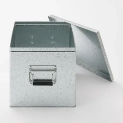 Boîte en métal galvanisé L26X P37X H24cm