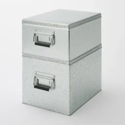 Boîte en métal galvanisé L26X P37X H24cm