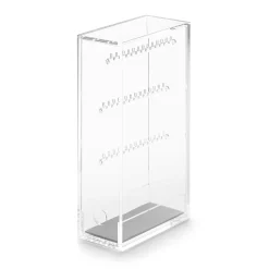 Boîte pour boucles d'oreilles et colliers en acrylique L6.7X P13X H25cm