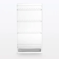 Boîte pour boucles d'oreilles et colliers en acrylique L6.7X P13X H25cm