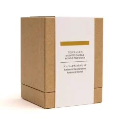 Bougie 1 mèche ambre et bois de santal