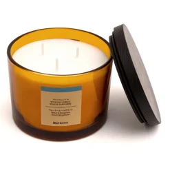 Bougie 3 mèche eau et bergamote