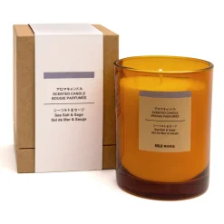 Bougie 1 mèche sel de mer et sauge