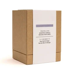 Bougie 1 mèche sel de mer et sauge