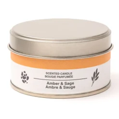Bougie Métal ‐ Ambre et sauge