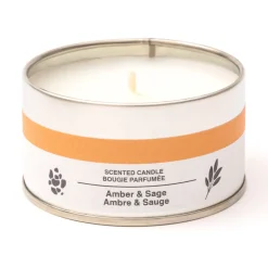 Bougie Métal ‐ Ambre et sauge