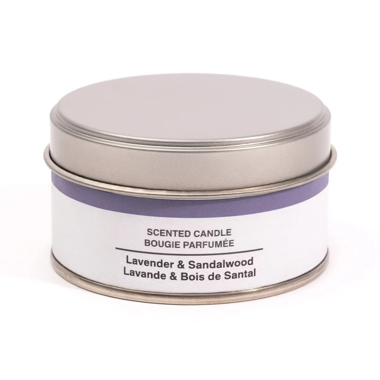 Bougie Métal ‐ Lavande, bergamote, bois de santal