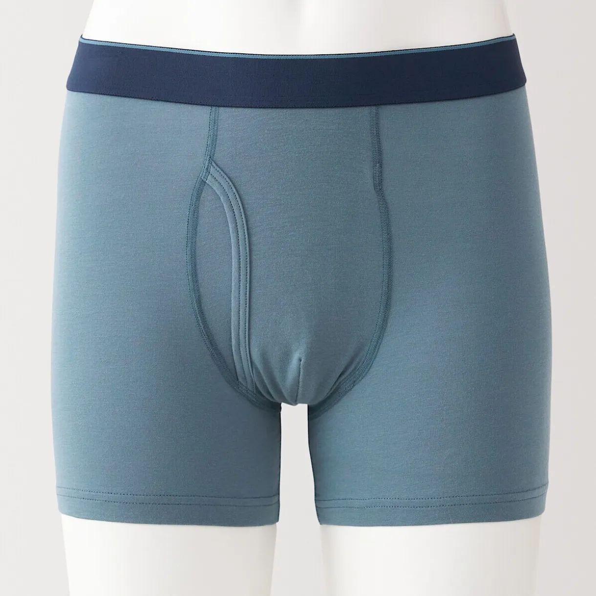Boxer avec ouverture frontale en lyocell.