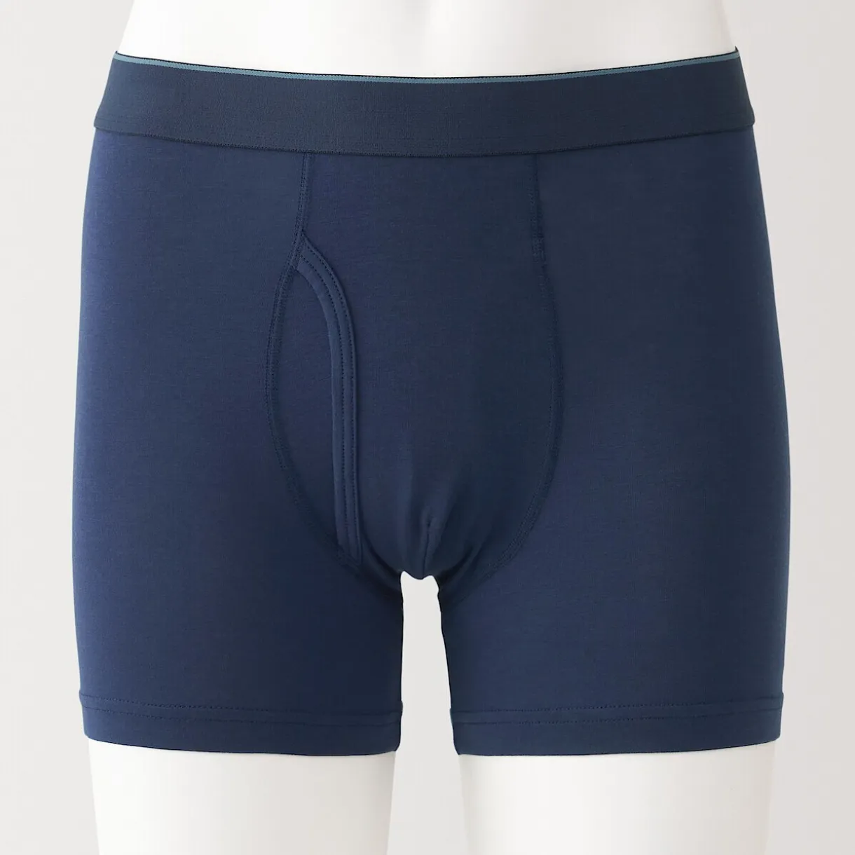 Boxer avec ouverture frontale en lyocell.