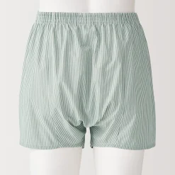 Boxers à ouverture frontale en pur coton pour homme