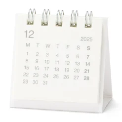 Calendrier de bureau 2026 en papier bagasse - Format mini