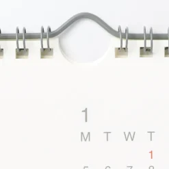 Calendrier mural familial 2026 en papier bagasse - Format A3