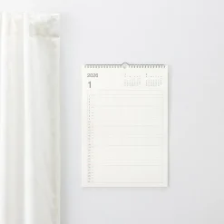 Calendrier mural familial 2026 en papier bagasse - Format A3