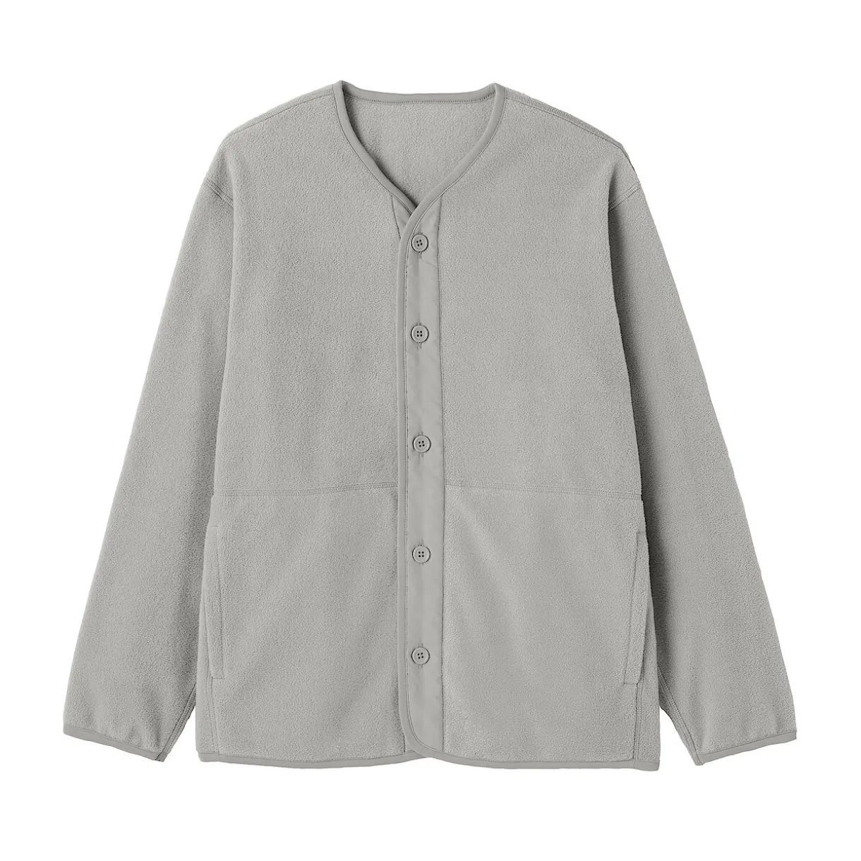 Cardigan en polaire de polyester recyclé pour homme
