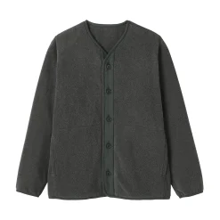 Cardigan en polaire de polyester recyclé pour homme
