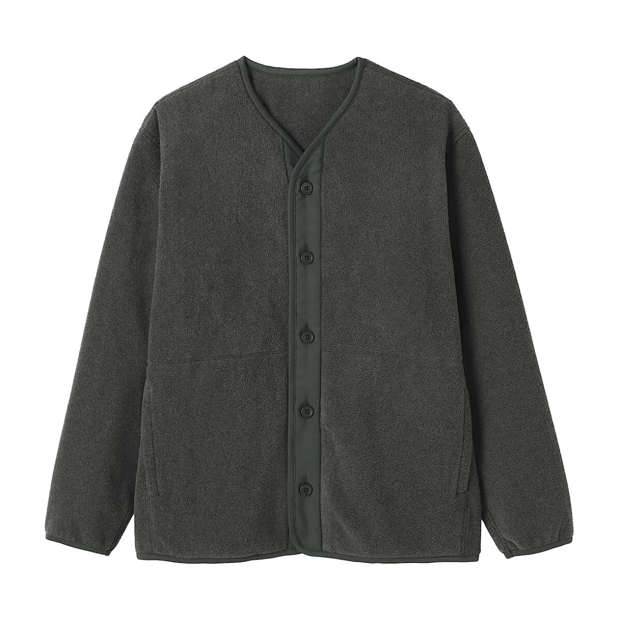 Cardigan en polaire de polyester recyclé pour homme