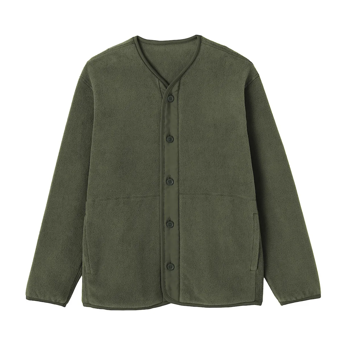 Cardigan en polaire de polyester recyclé pour homme