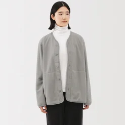 Cardigan en polaire de polyester recyclé pour homme