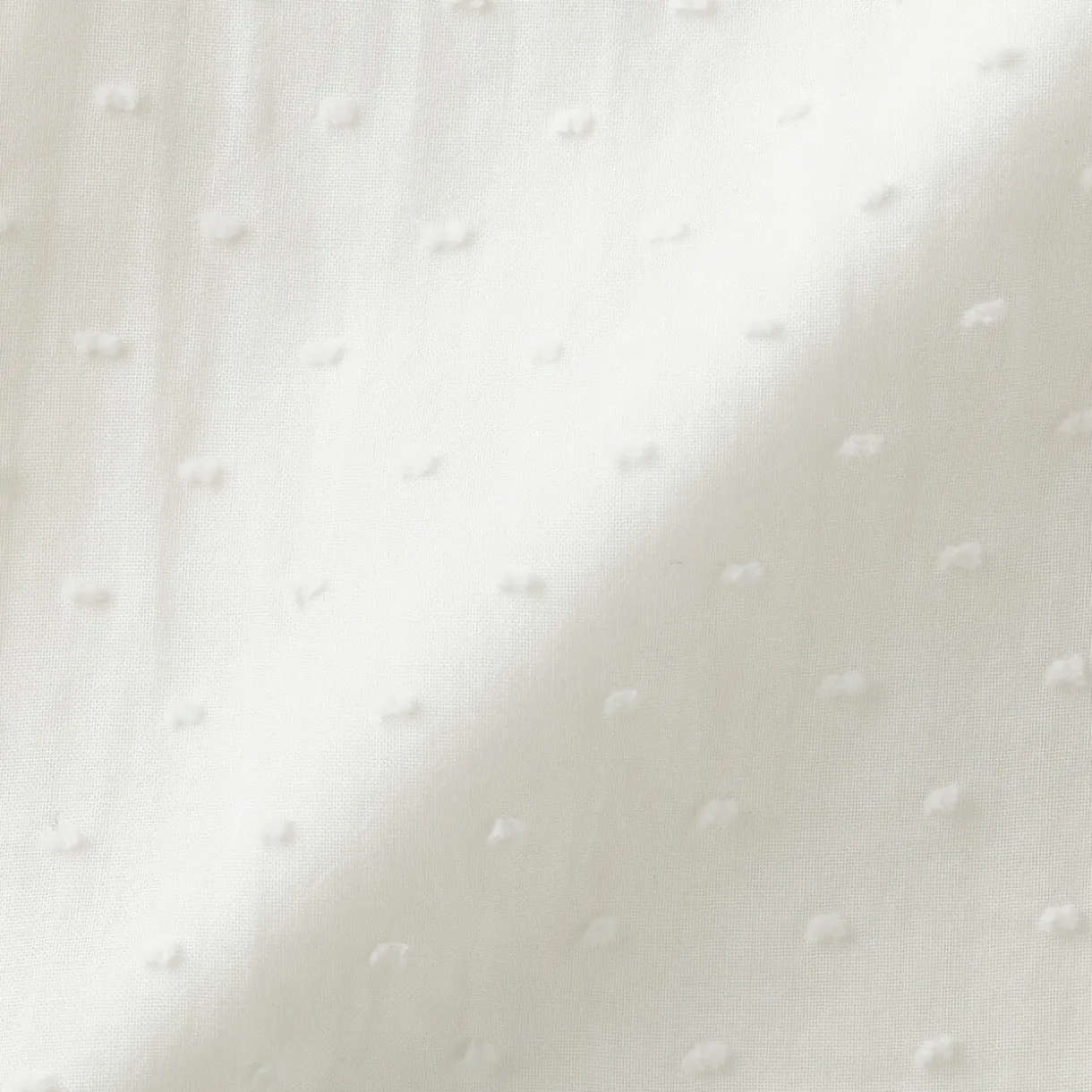 Cardigan long en double gaze à pois dobby pour femme